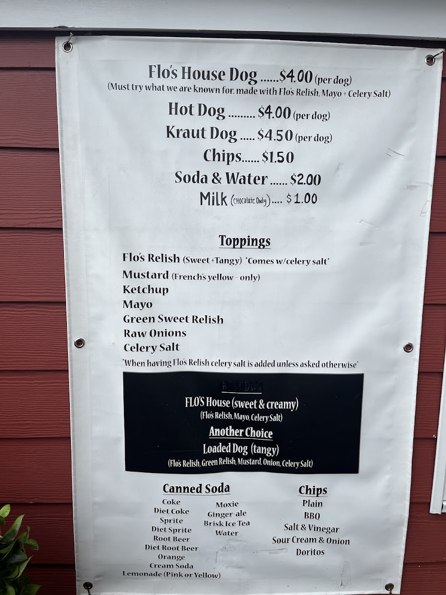 Flo's Hot Dogs Photo Menu 1
