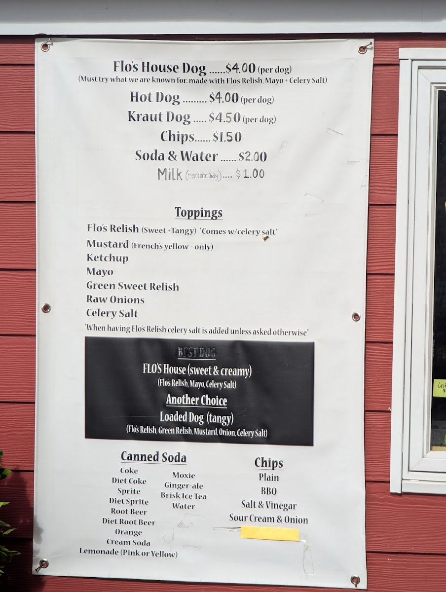 Flo's Hot Dogs Photo Menu 4