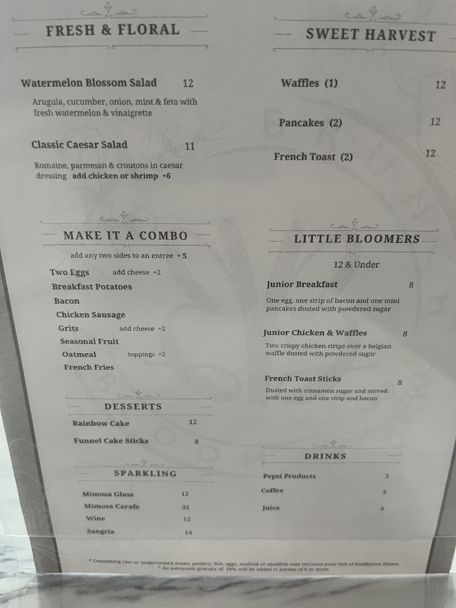 Brunch & Bloom Photo Menu 5