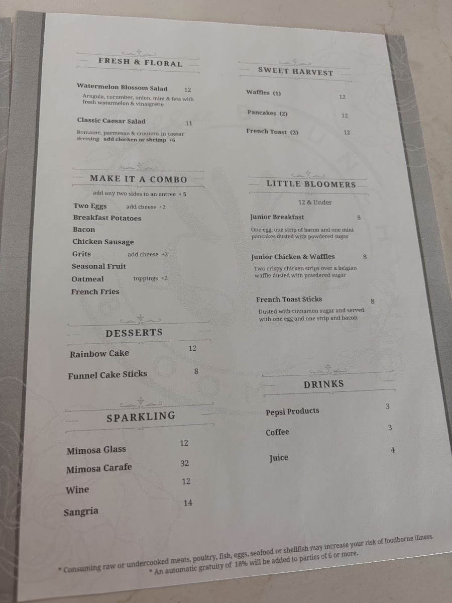 Brunch & Bloom Photo Menu 6