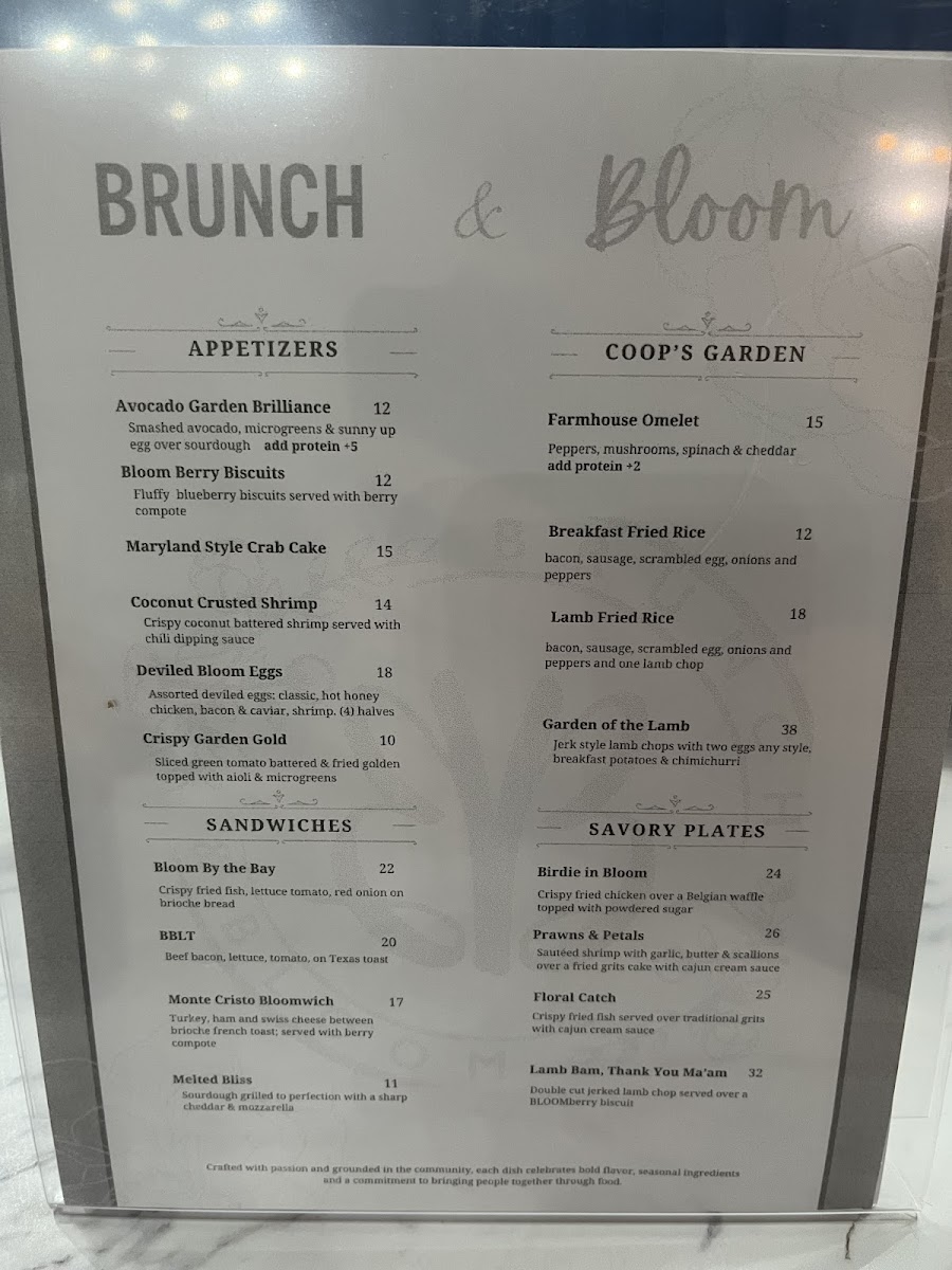 Brunch & Bloom Photo Menu 7