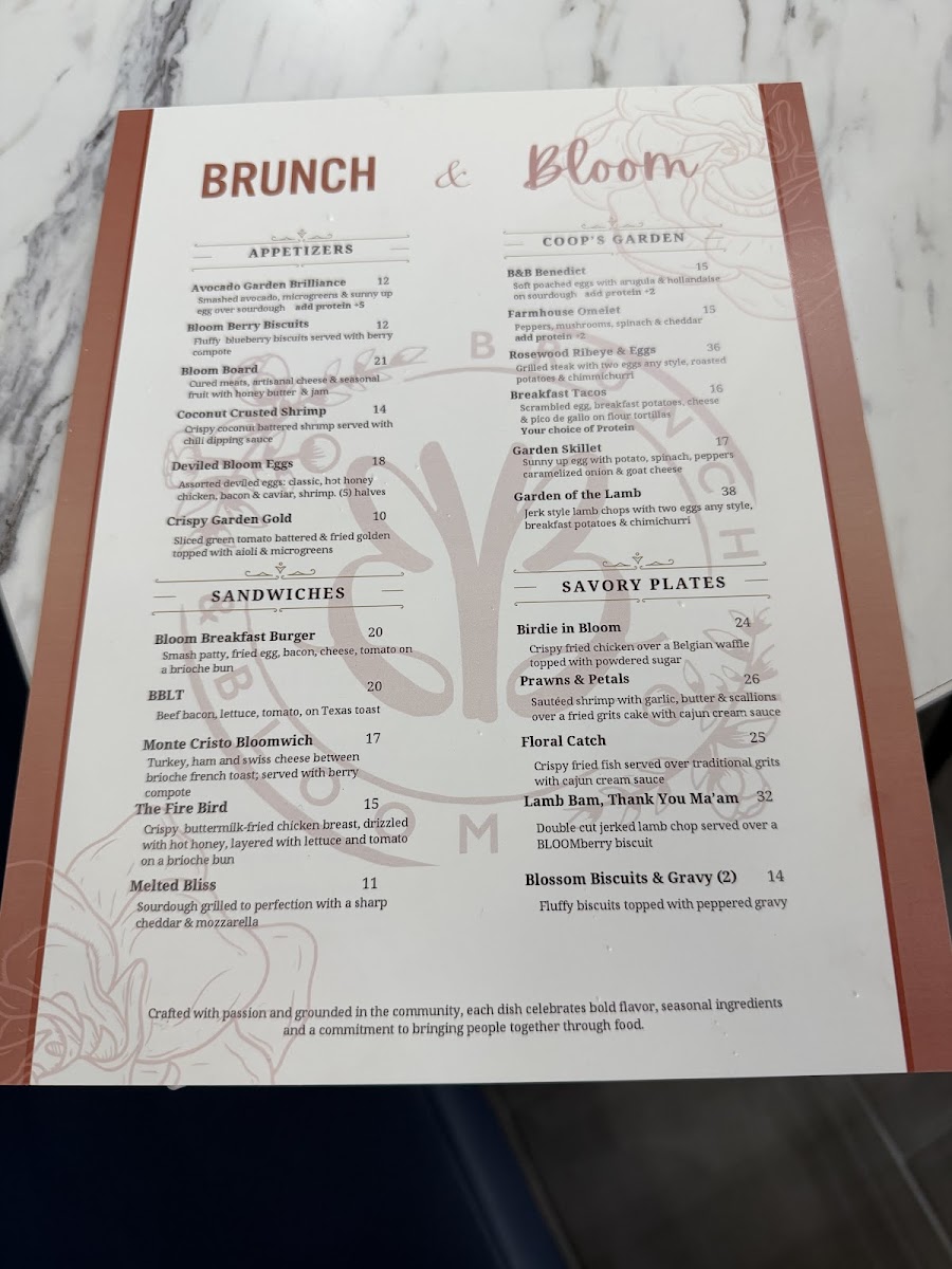 Brunch & Bloom Photo Menu 9