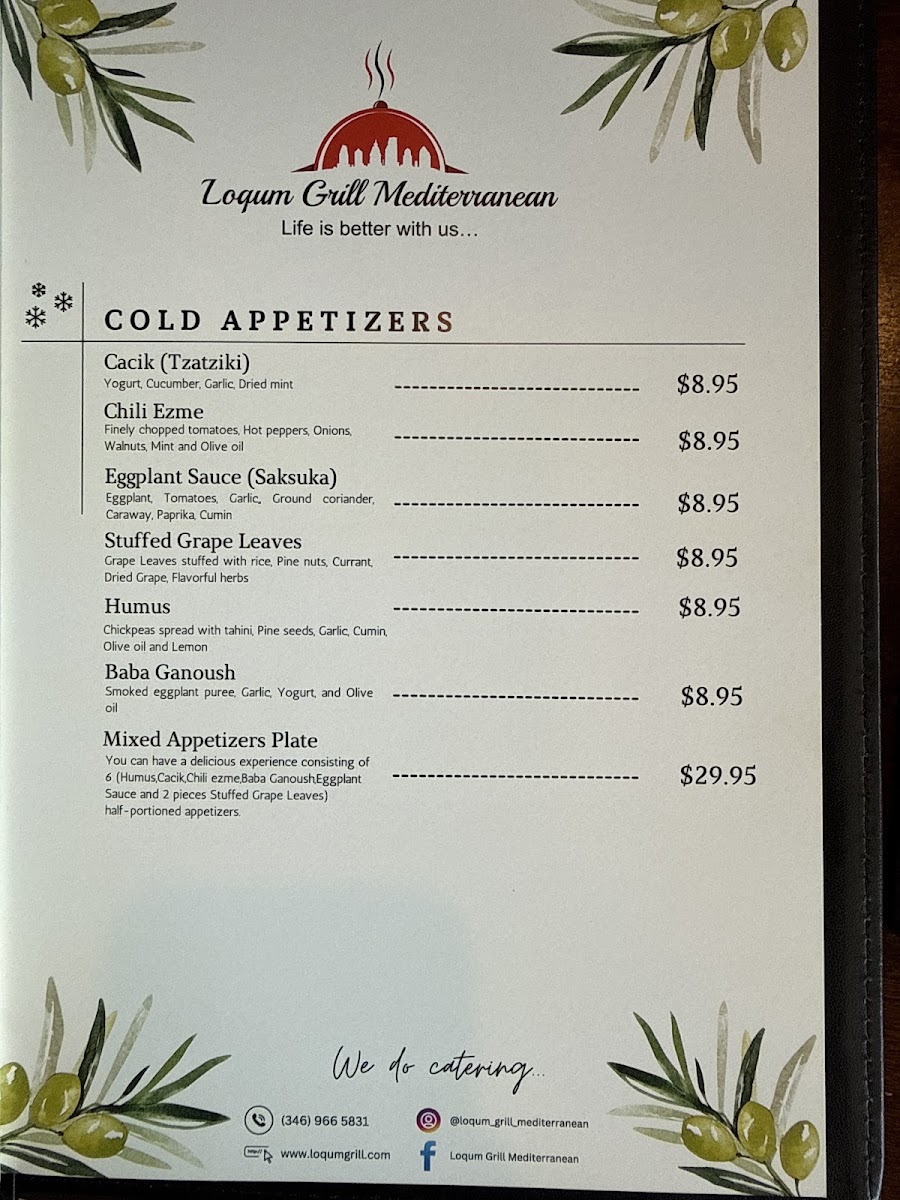 Loqum Grill Mediterranean Photo Menu 1