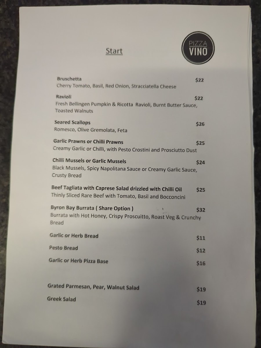Pizza Vino Photo Menu 4