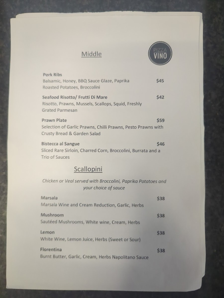 Pizza Vino Photo Menu 5