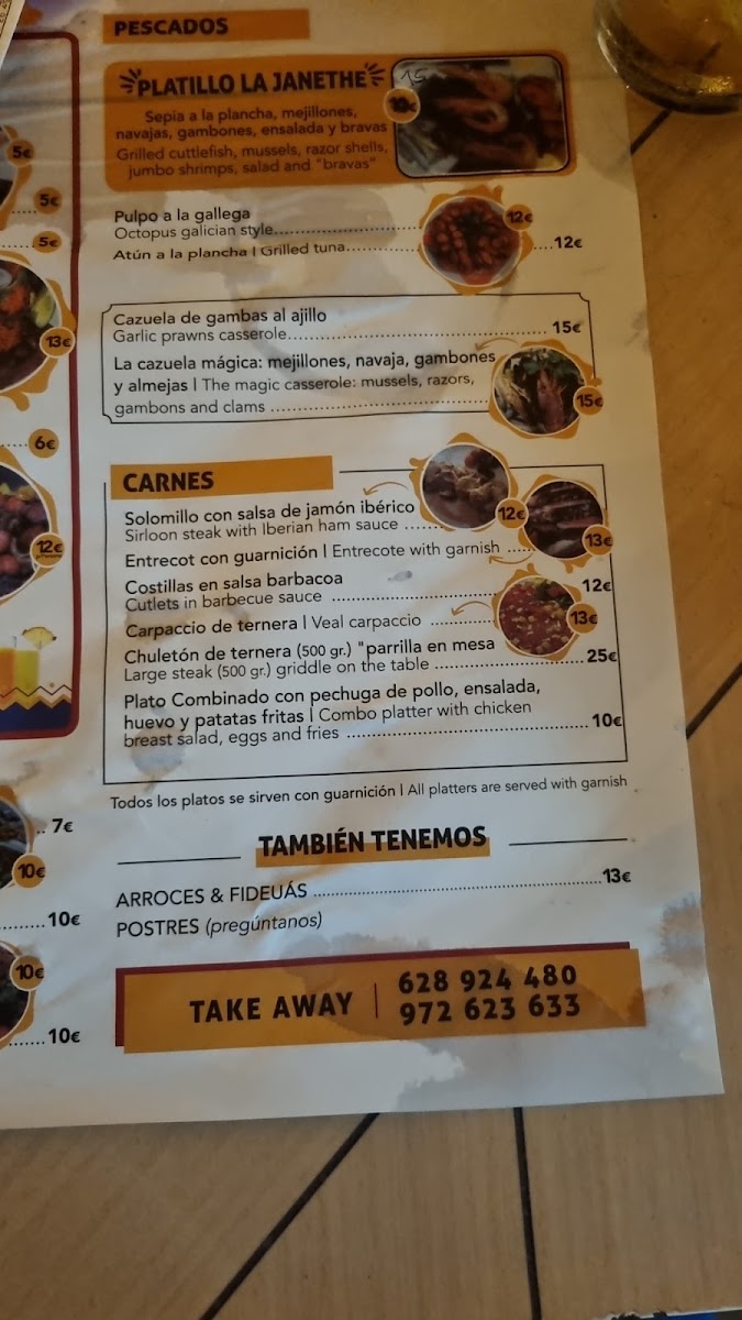 Bar Restaurant La Janethe Photo Menu 7