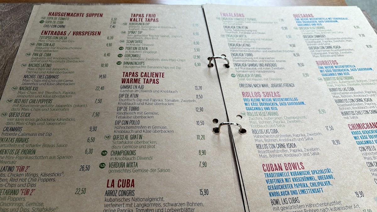 Latino Cubana Photo Menu 4