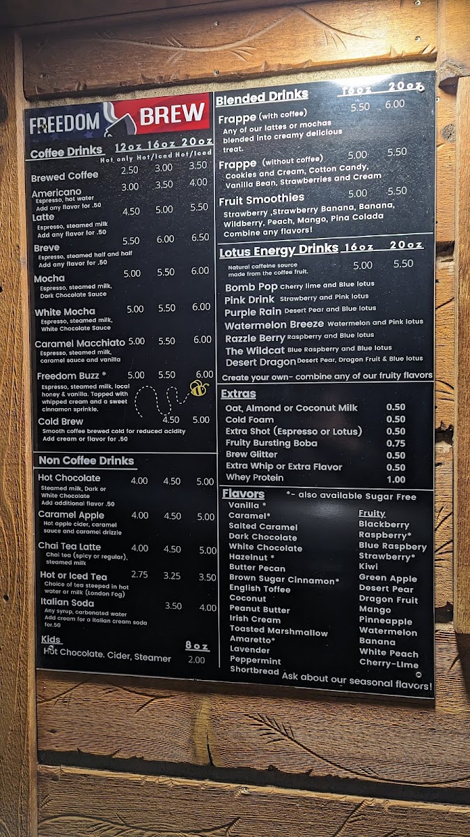 Freedom Brew, LLC Photo Menu 2