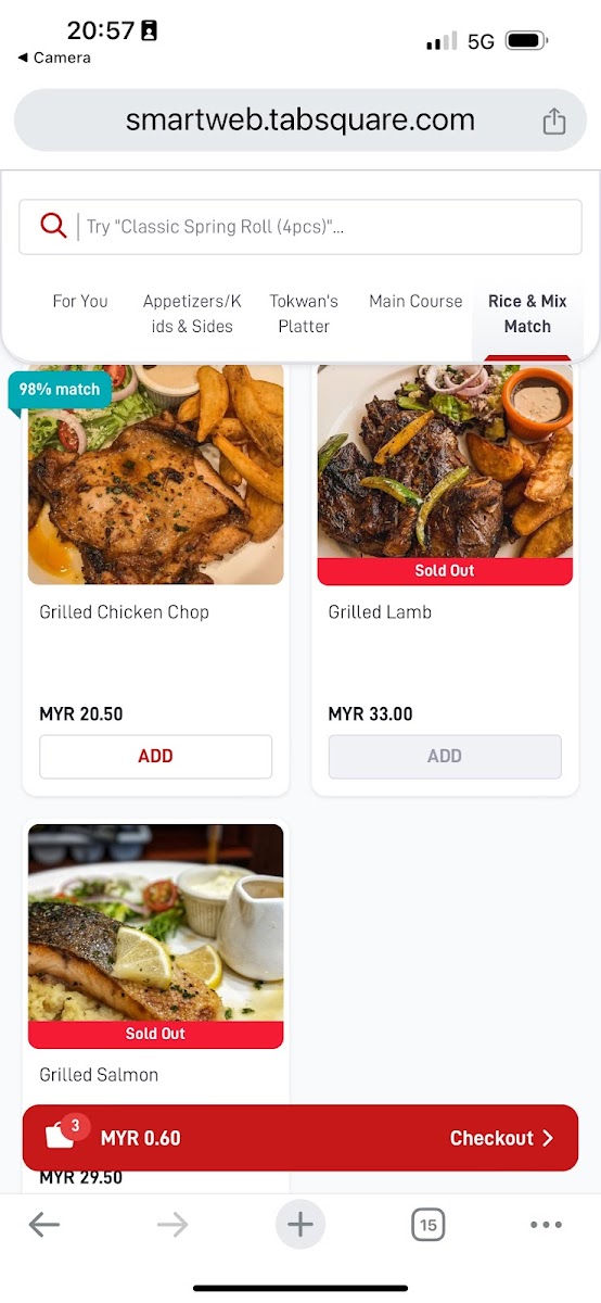 Tok Wan Grill Putrajaya Photo Menu 2