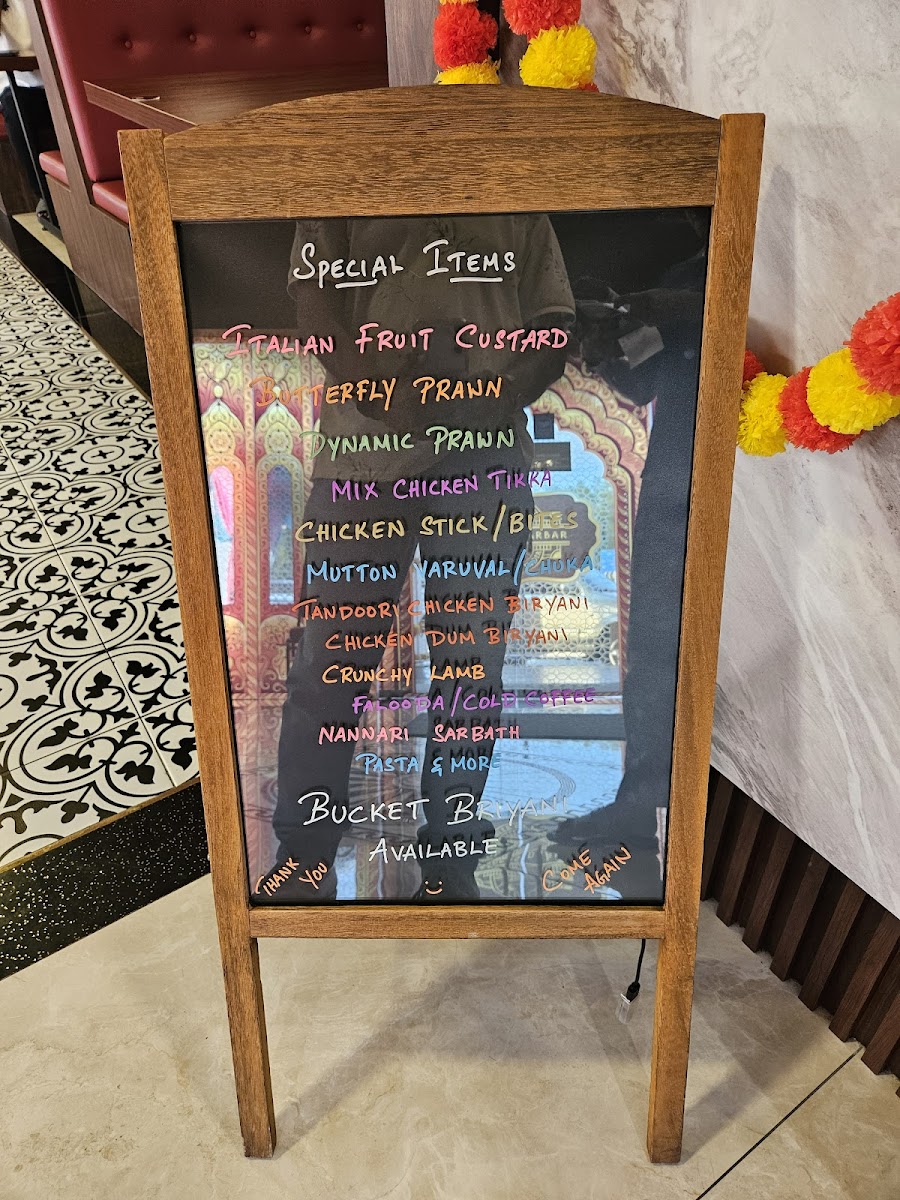 Madras Darbar Restaurant & Banquet Hall Photo Menu 2