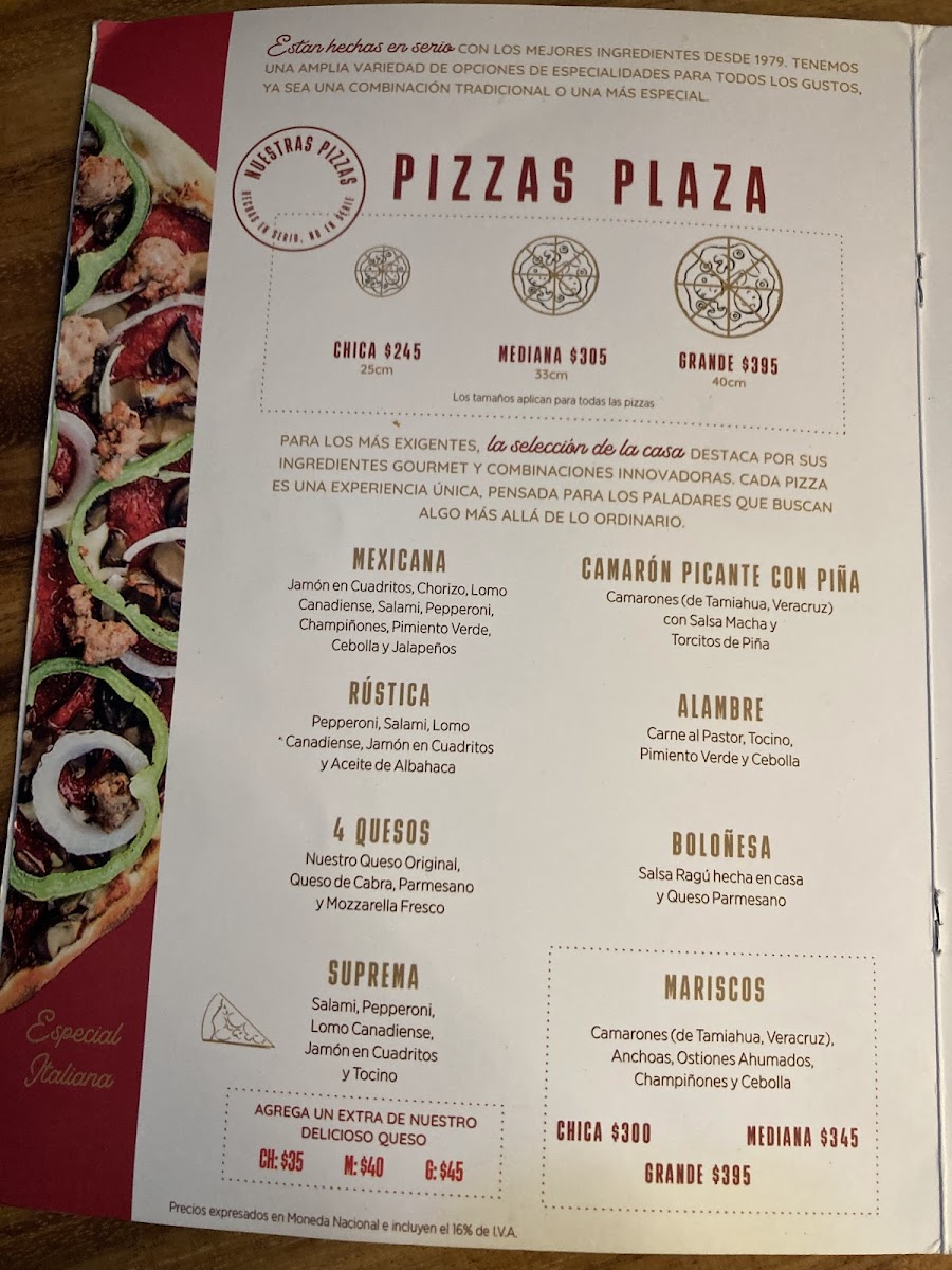 Pizzas plaza Nápoles Photo Menu 2