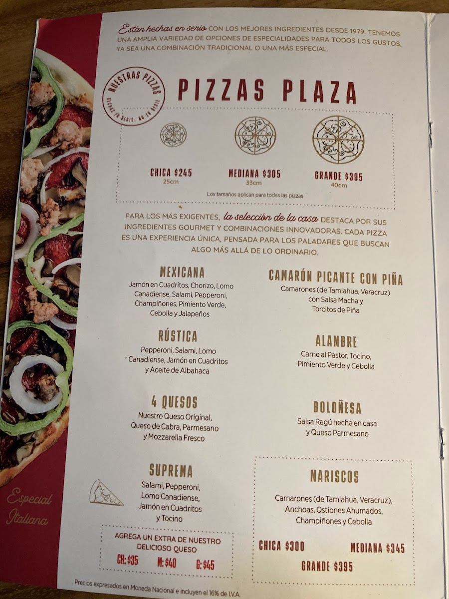 Pizzas plaza Nápoles Photo Menu 7