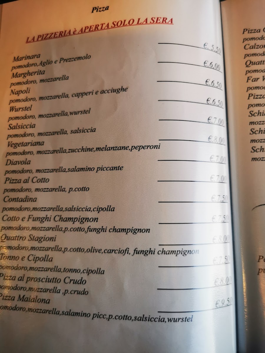 Ristorante Bar Pizzeria La Bettola Photo Menu 6