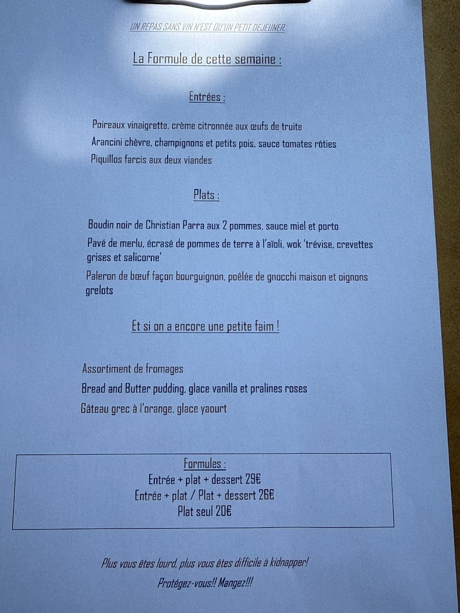 Le Bouchon Provençal Photo Menu 1