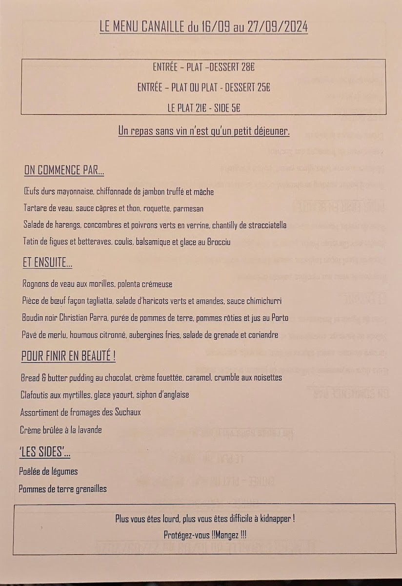 Le Bouchon Provençal Photo Menu 2