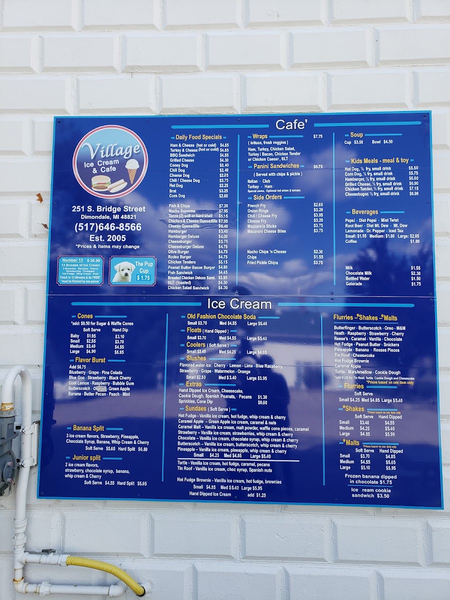 Village Ice Cream & Cafe Photo Menu 6