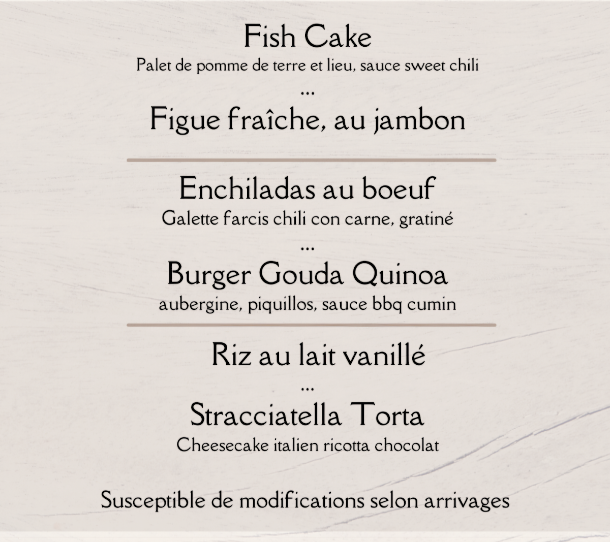 Au Temps à Nouveau - Le restaurant de l'Alter Egos Photo Menu 8
