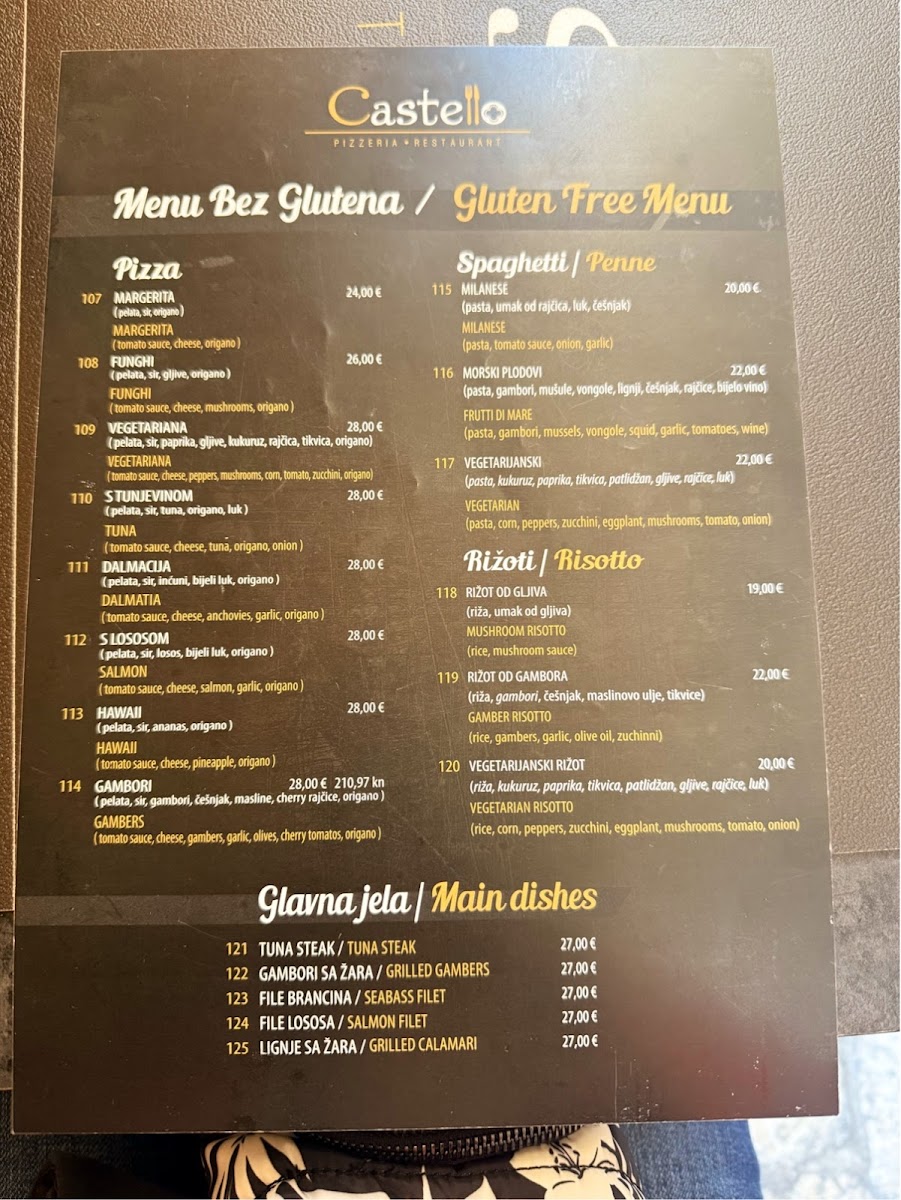 Castello mediteranean restaurant Photo Menu 1