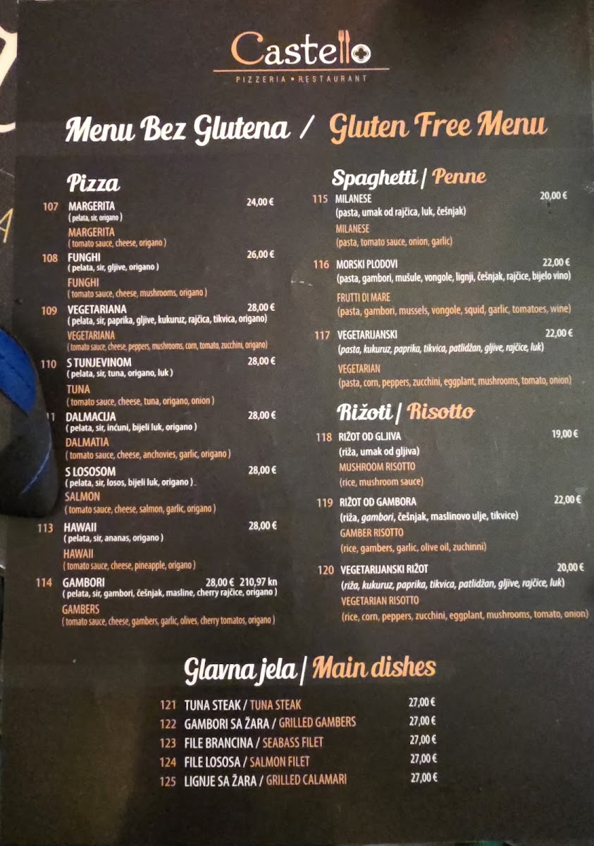 Castello mediteranean restaurant Photo Menu 2