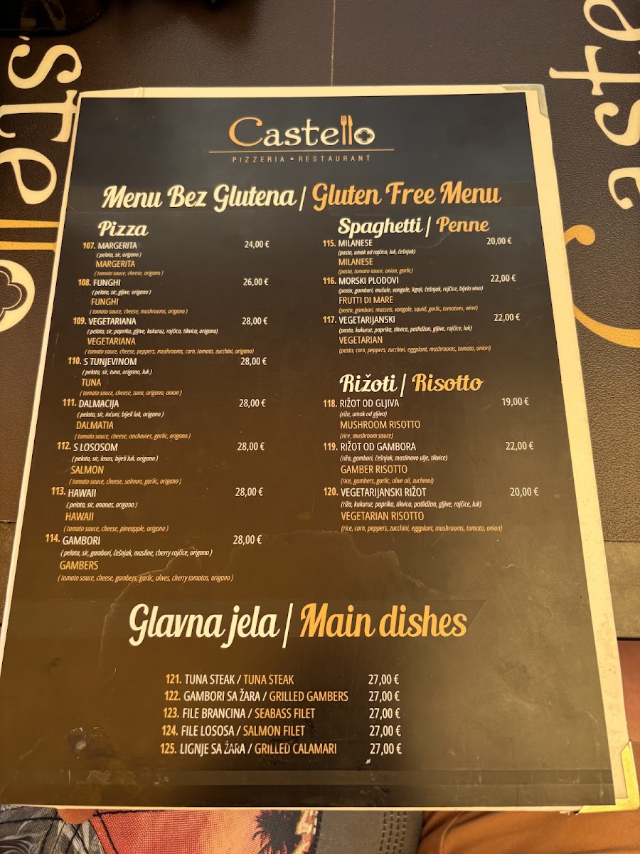 Castello mediteranean restaurant Photo Menu 3