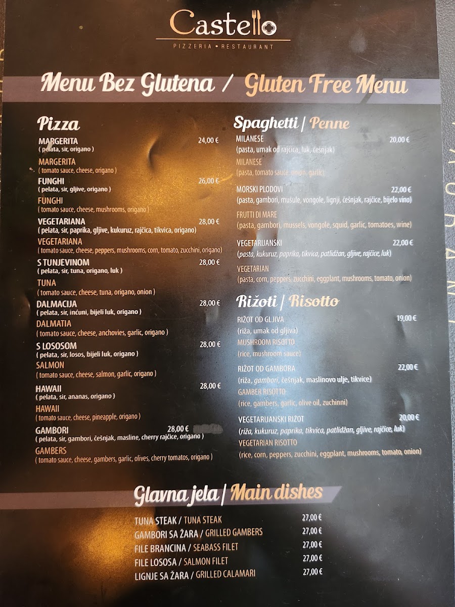 Castello mediteranean restaurant Photo Menu 4