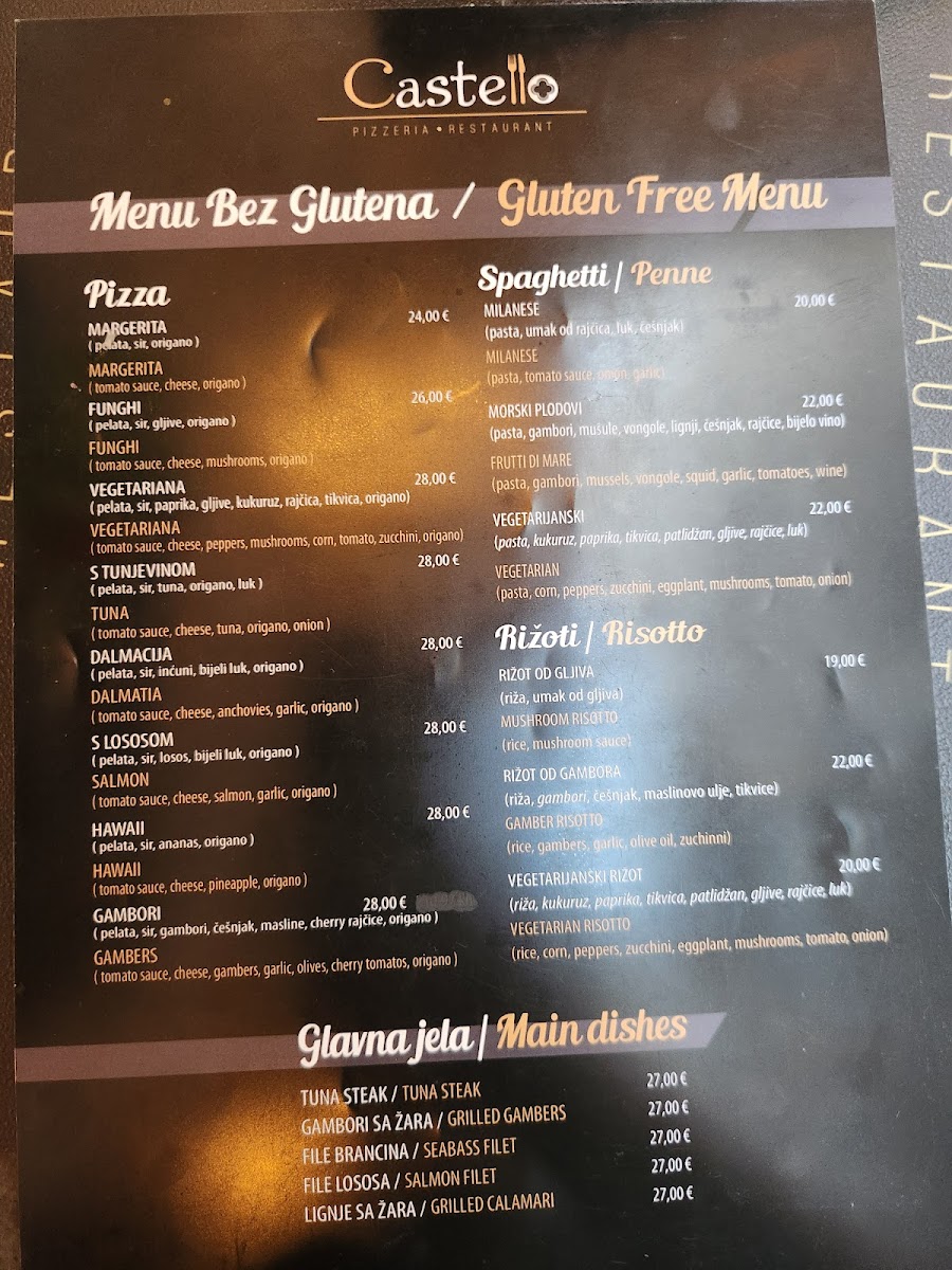 Castello mediteranean restaurant Photo Menu 5