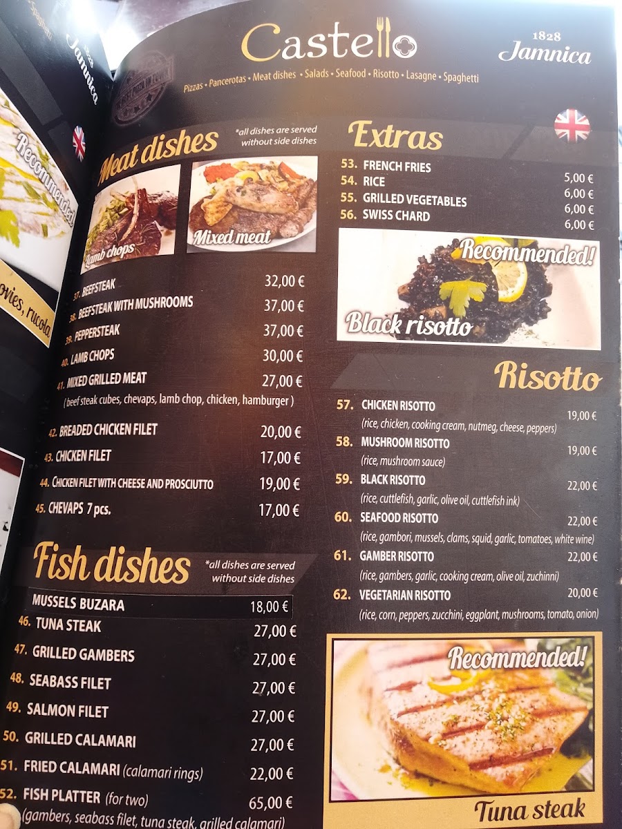 Castello mediteranean restaurant Photo Menu 8