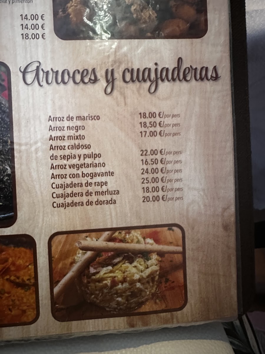 RESTAURANTE BODEGA Y MAR Photo Menu 9