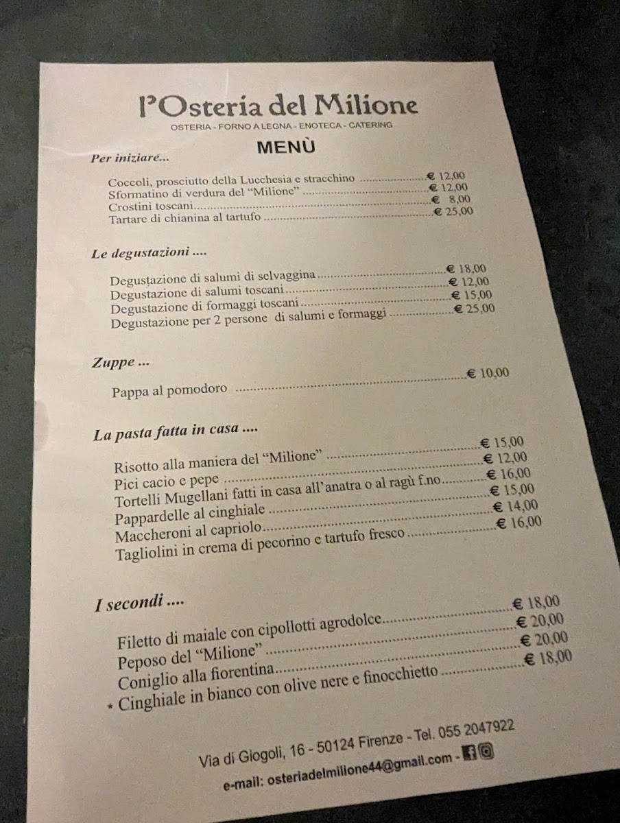 Osteria del Milione Photo Menu 5