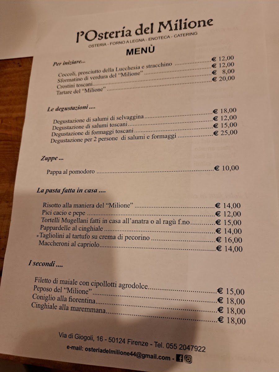 Osteria del Milione Photo Menu 8