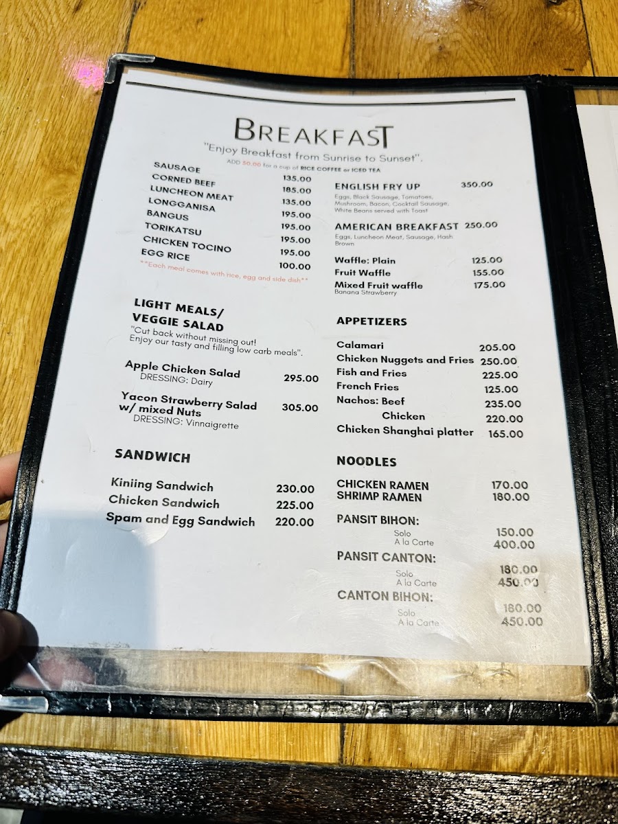 Antonio's Cafe Photo Menu 1