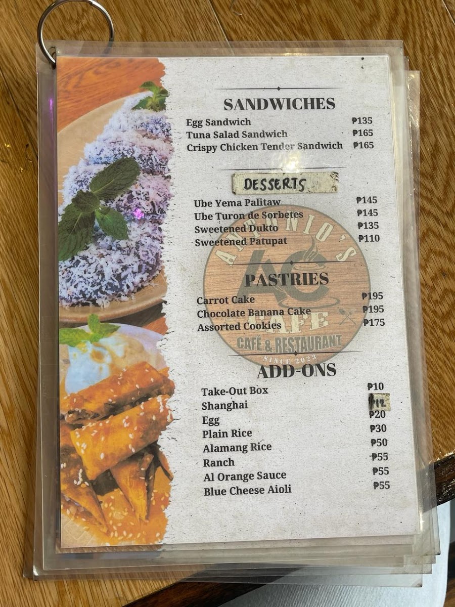 Antonio's Cafe Photo Menu 10