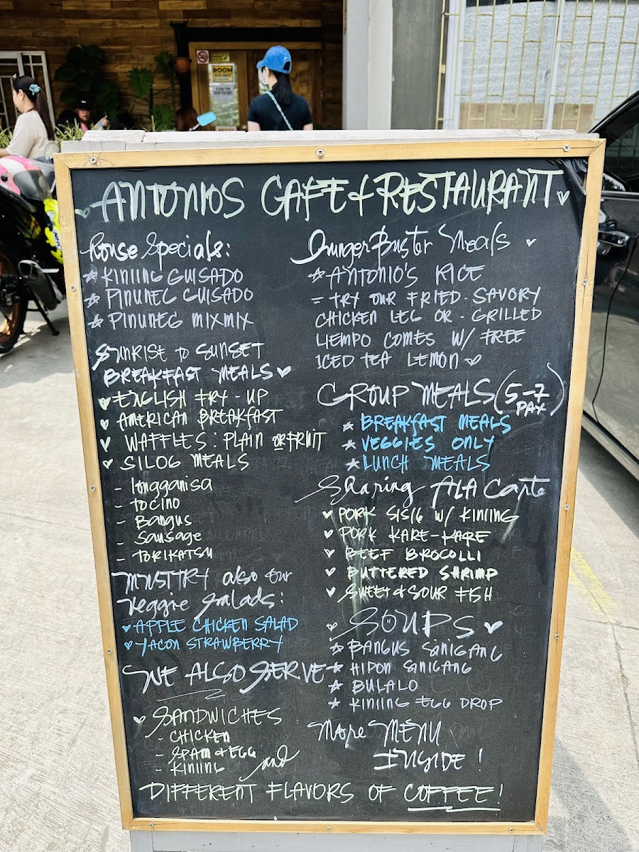 Antonio's Cafe Photo Menu 2