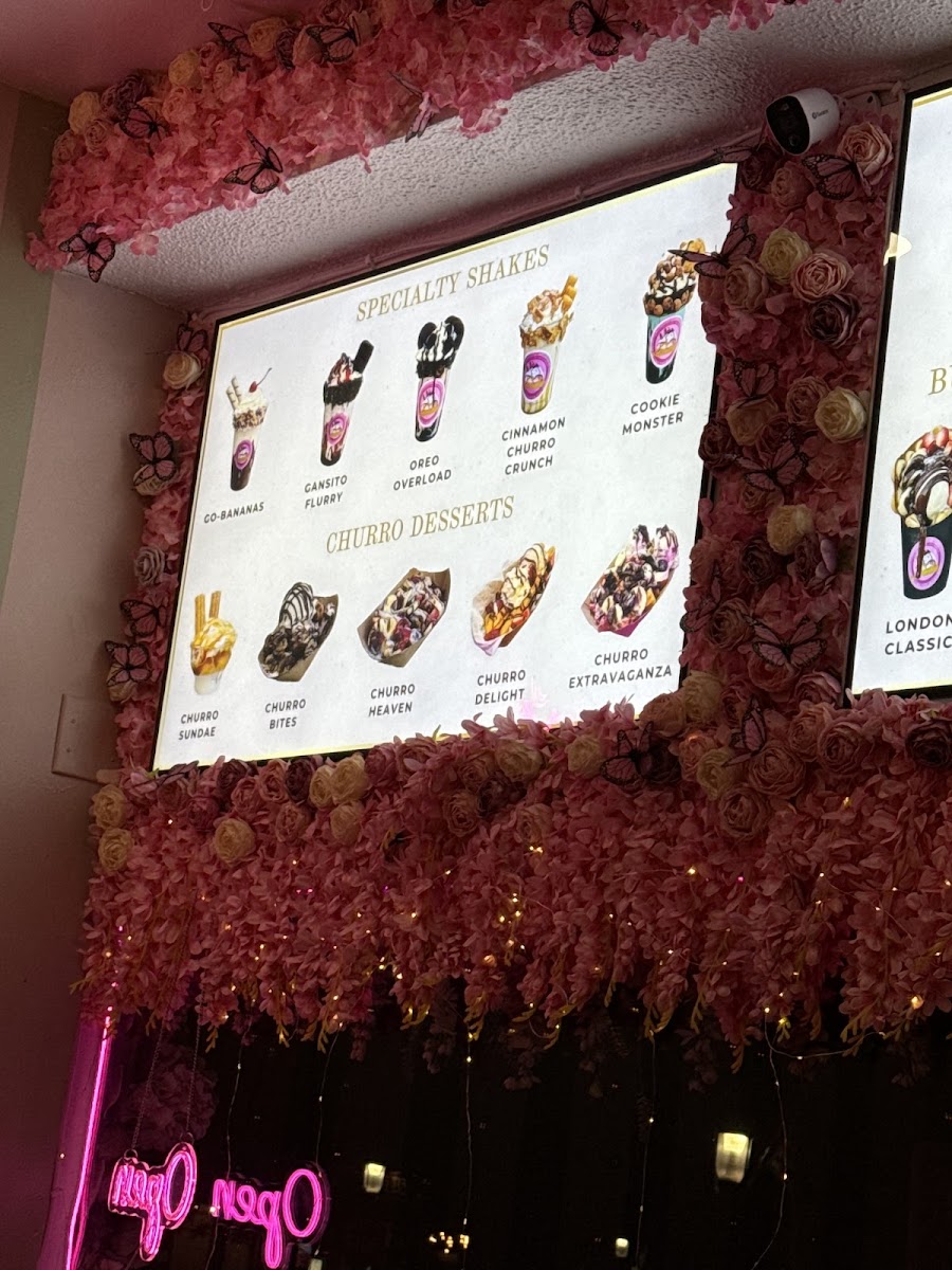 London Ice Cream Shop Photo Menu 10