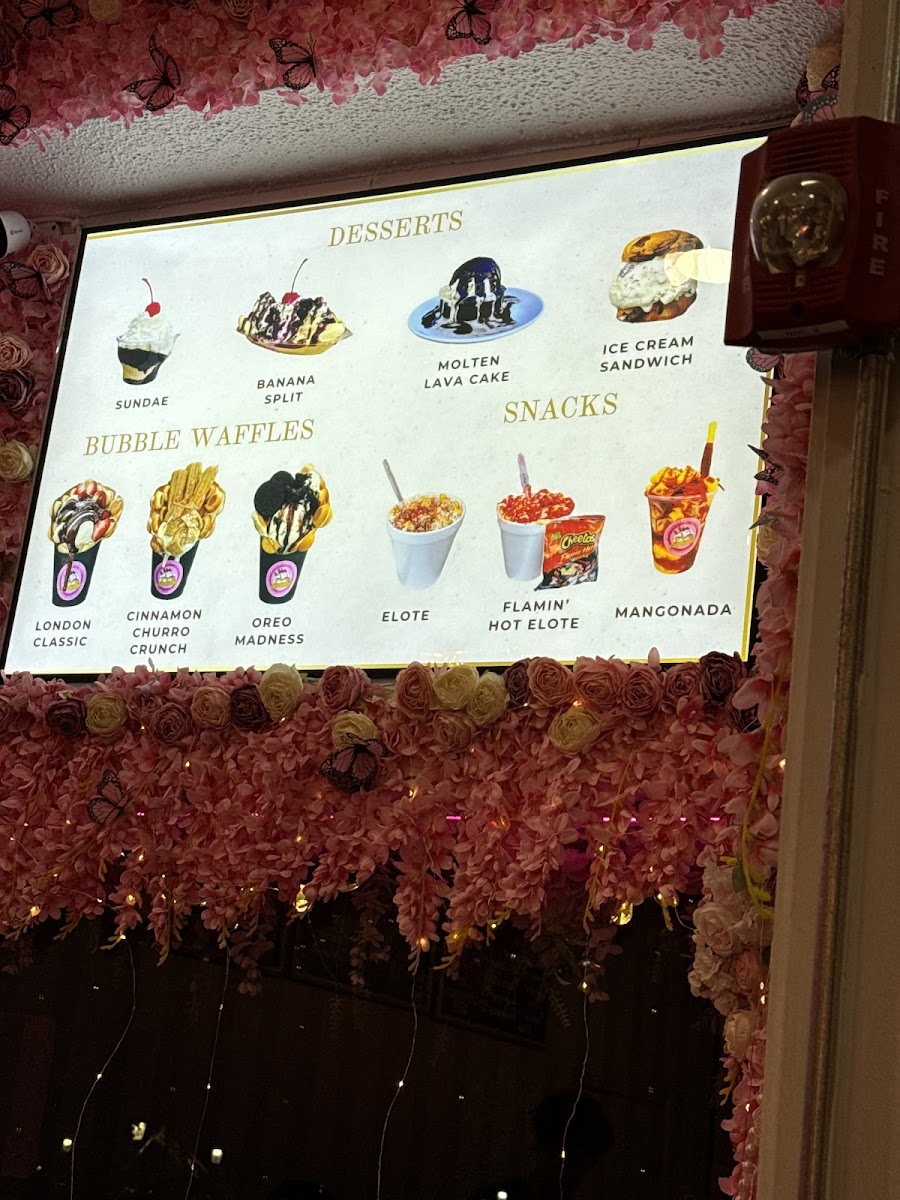 London Ice Cream Shop Photo Menu 4