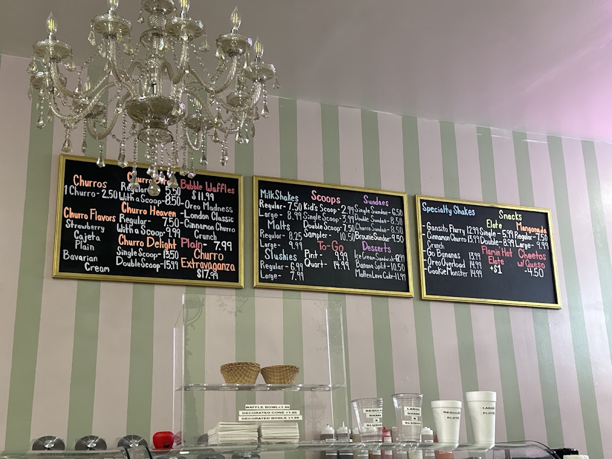 London Ice Cream Shop Photo Menu 6