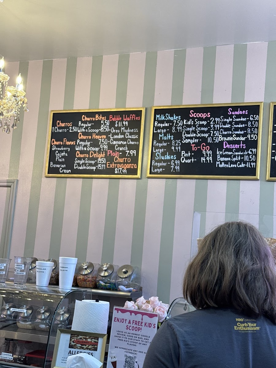 London Ice Cream Shop Photo Menu 7