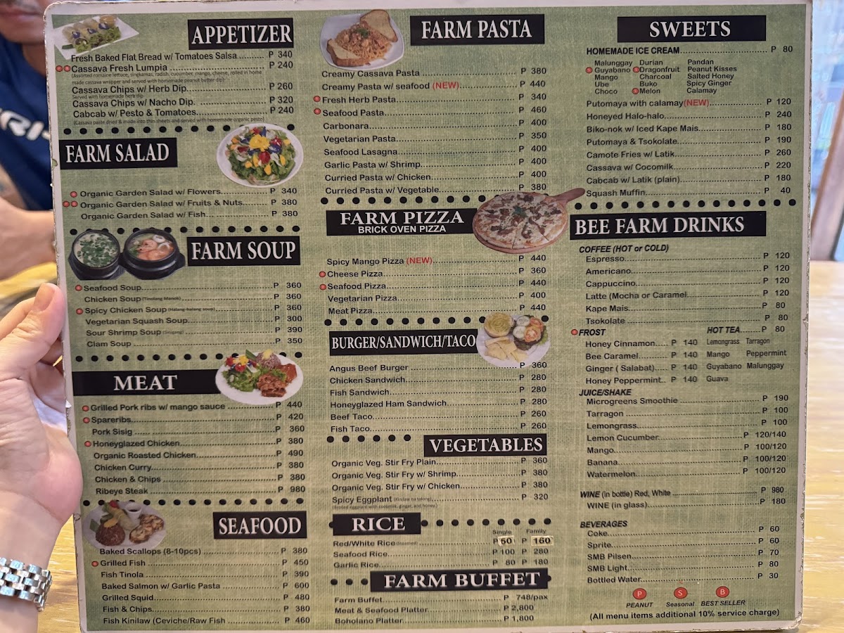 The Buzzz of Bohol Bee Farm Photo Menu 1