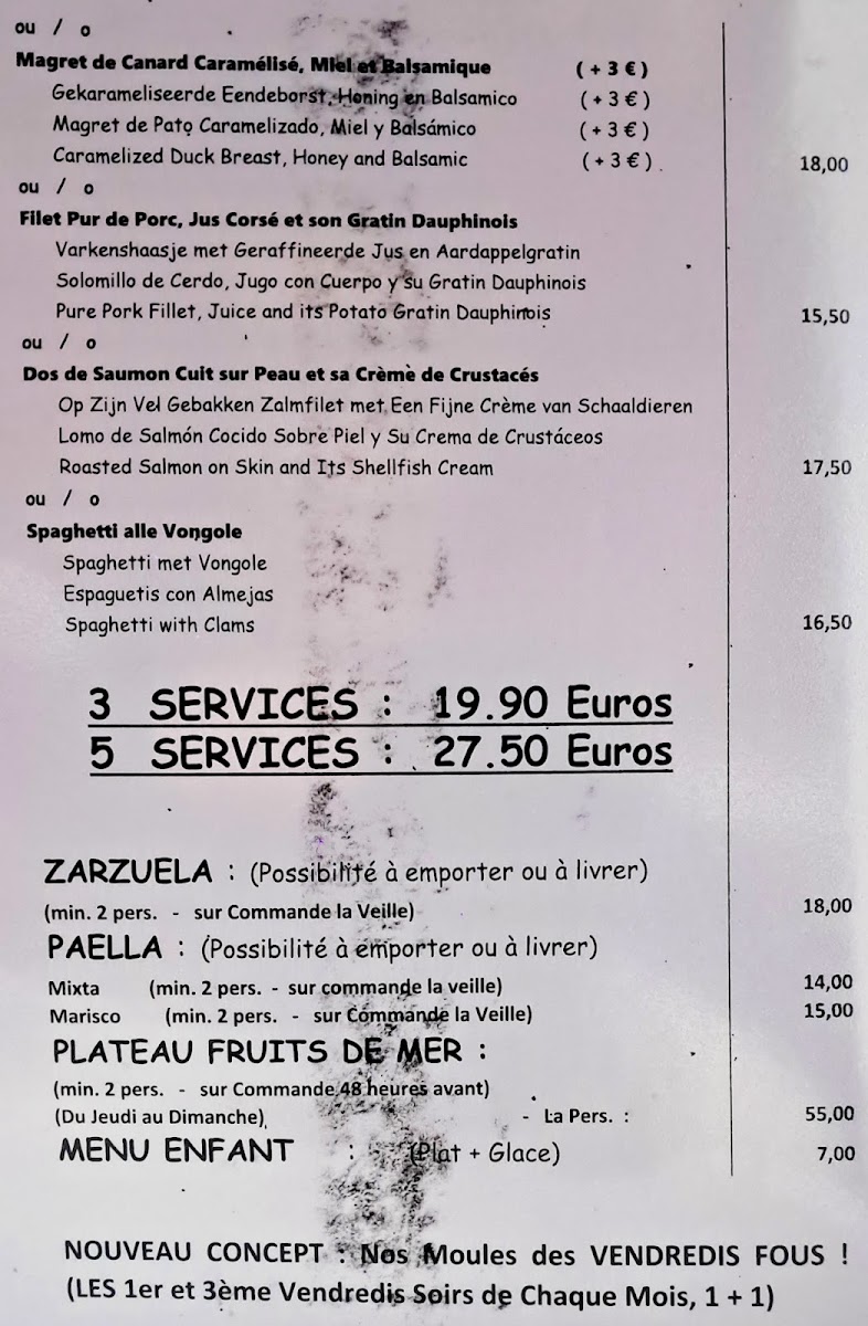 Como en Casa - Restaurant Belge Photo Menu 3