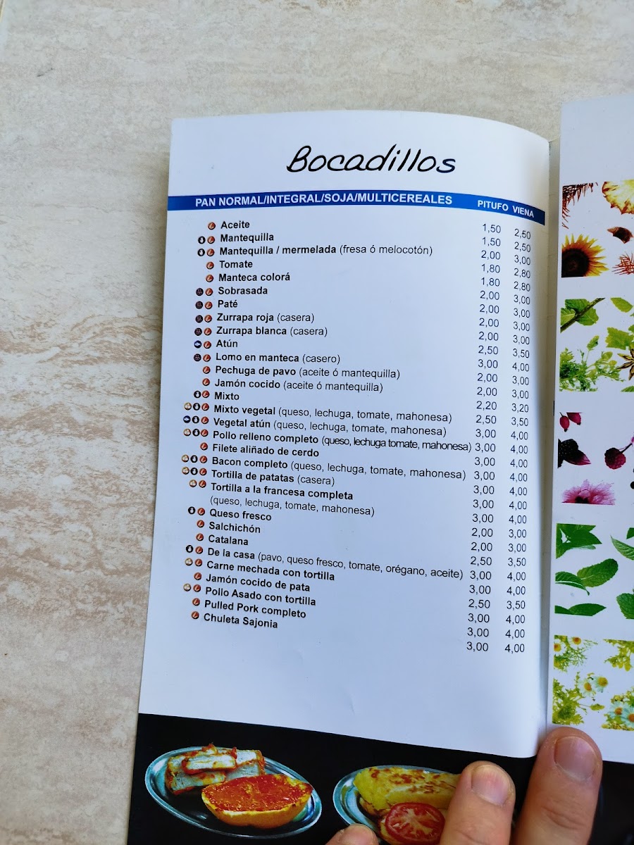 Cafeteria Boris Photo Menu 1