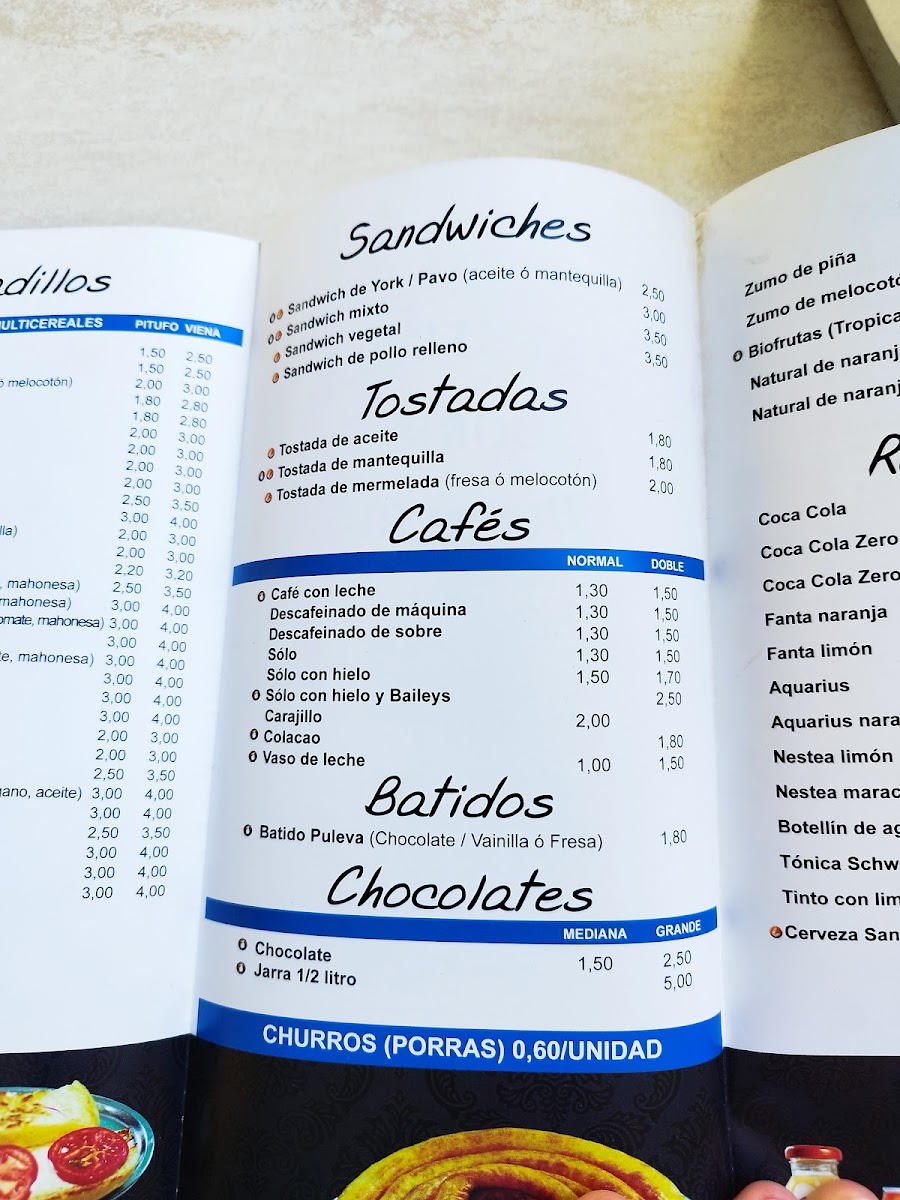 Cafeteria Boris Photo Menu 3