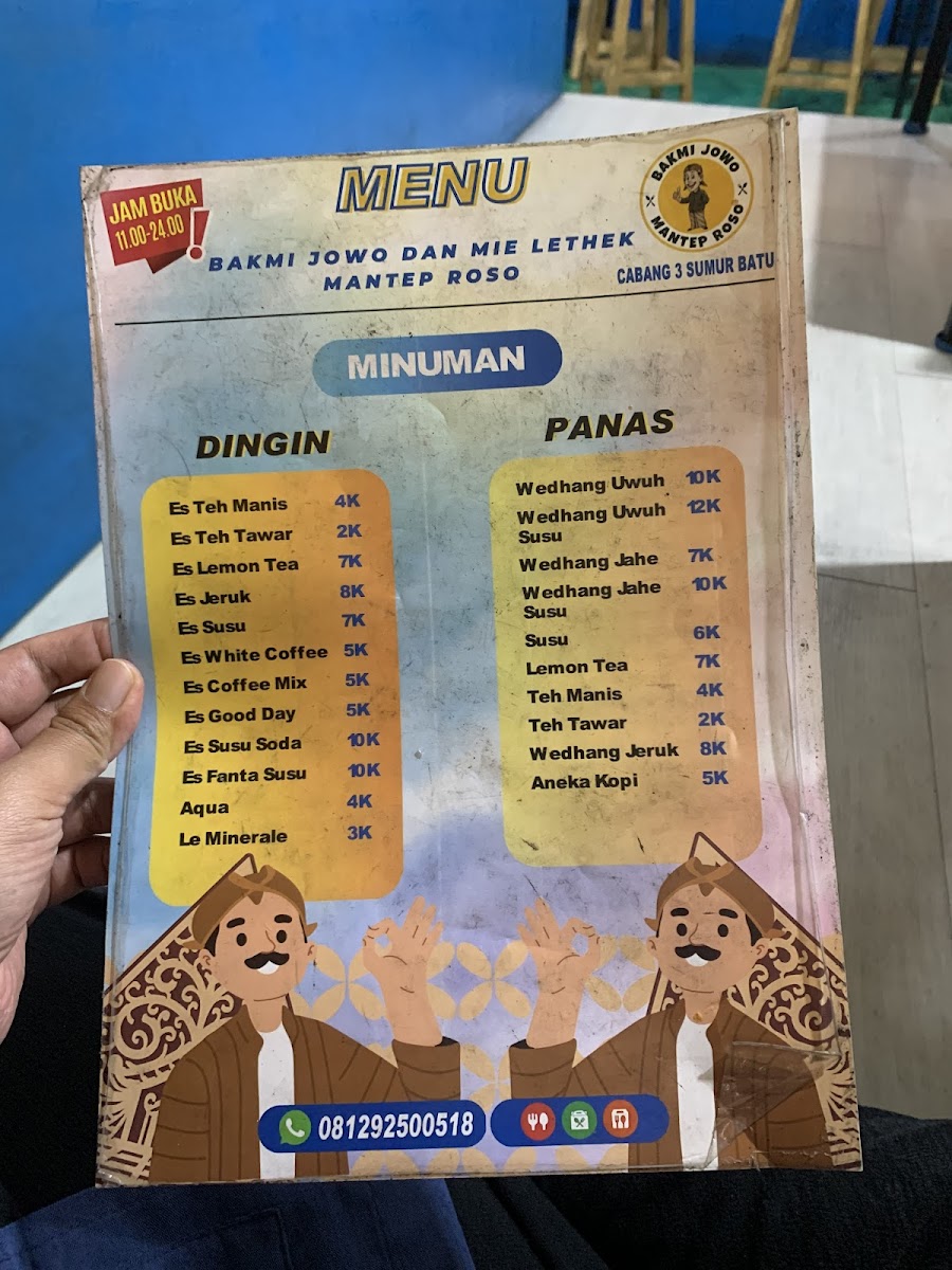BAKMI JOWO & MIE LETHEK MANTEP ROSO CABANG 3 Photo Menu 4