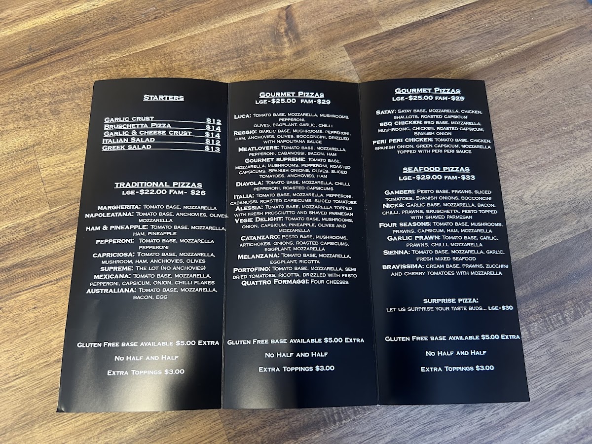 BRAVISSIMA PIZZA Photo Menu 1