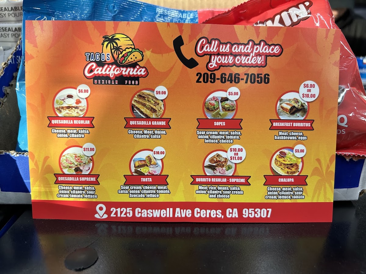 Tacos California (INSIDE GEORGE'S GAS N GRILL) Photo Menu 2