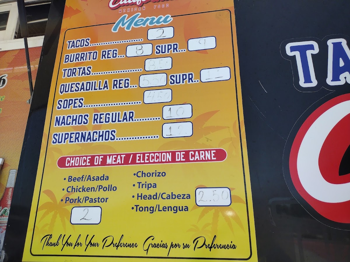 Tacos California (INSIDE GEORGE'S GAS N GRILL) Photo Menu 4