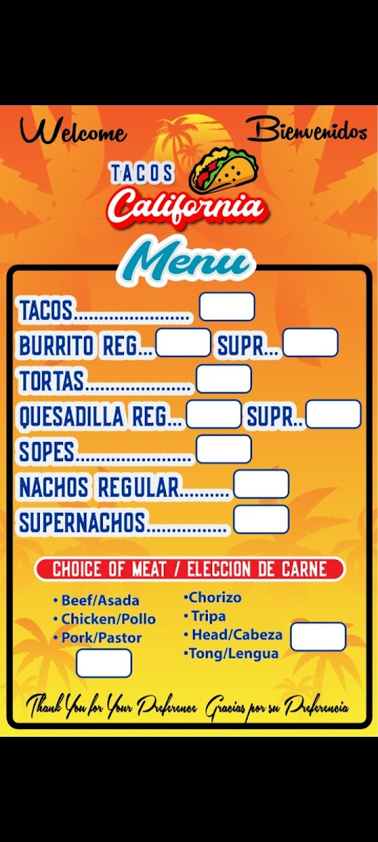 Tacos California (INSIDE GEORGE'S GAS N GRILL) Photo Menu 5