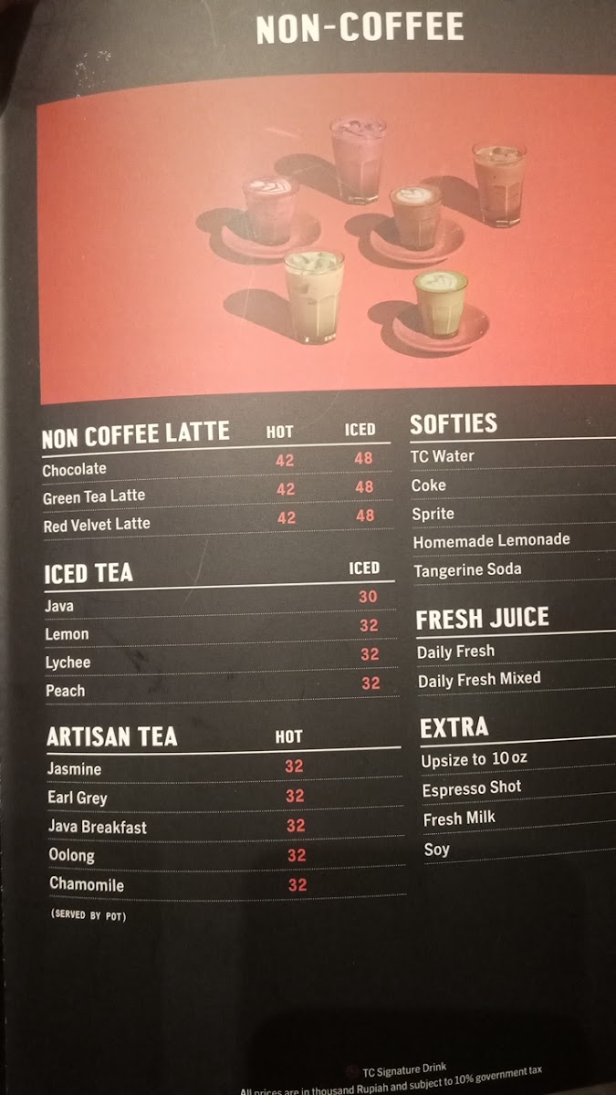Tanamera Coffee Pettarani Business Centre Photo Menu 9