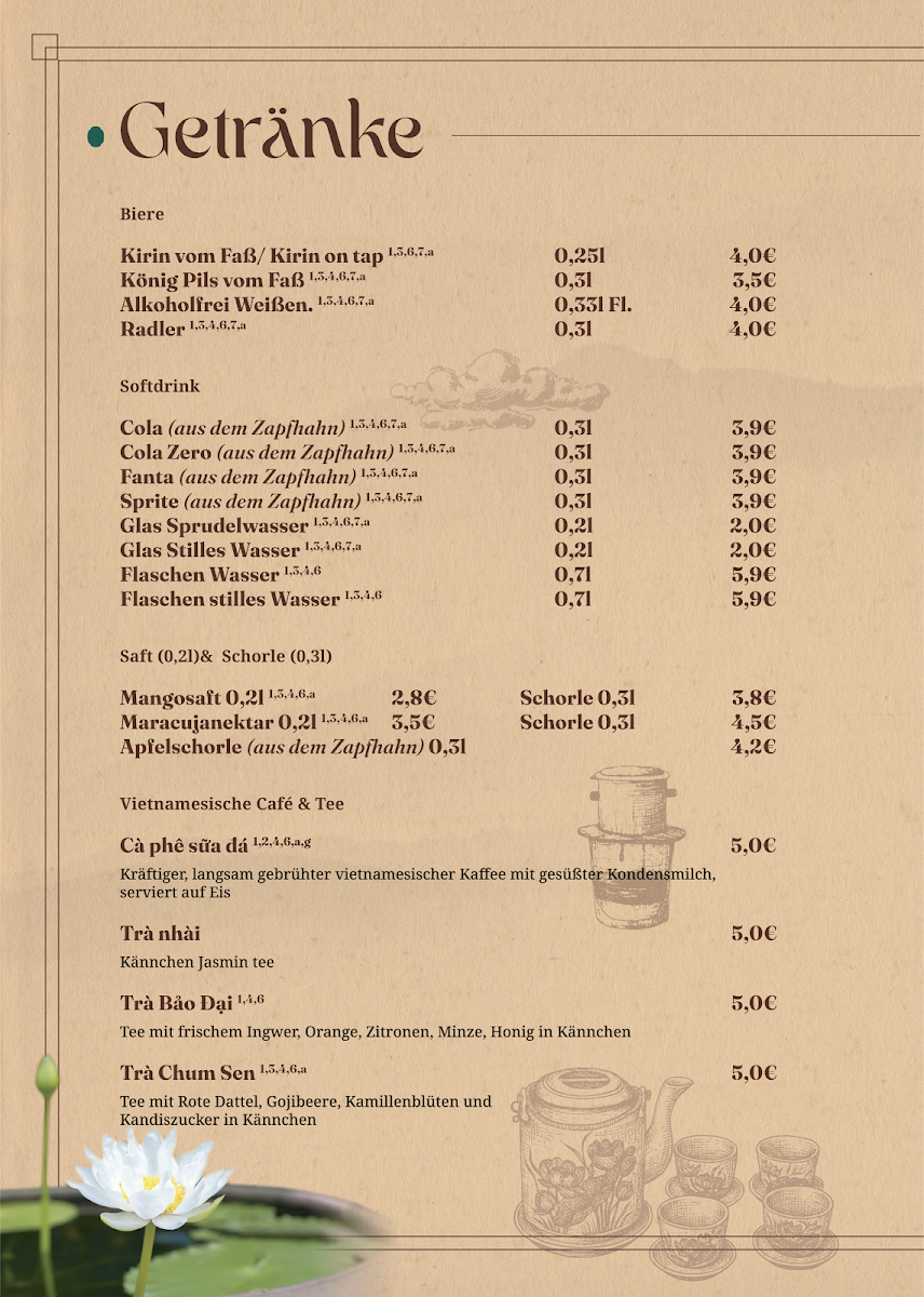 Chum Sen Restaurant Photo Menu 1
