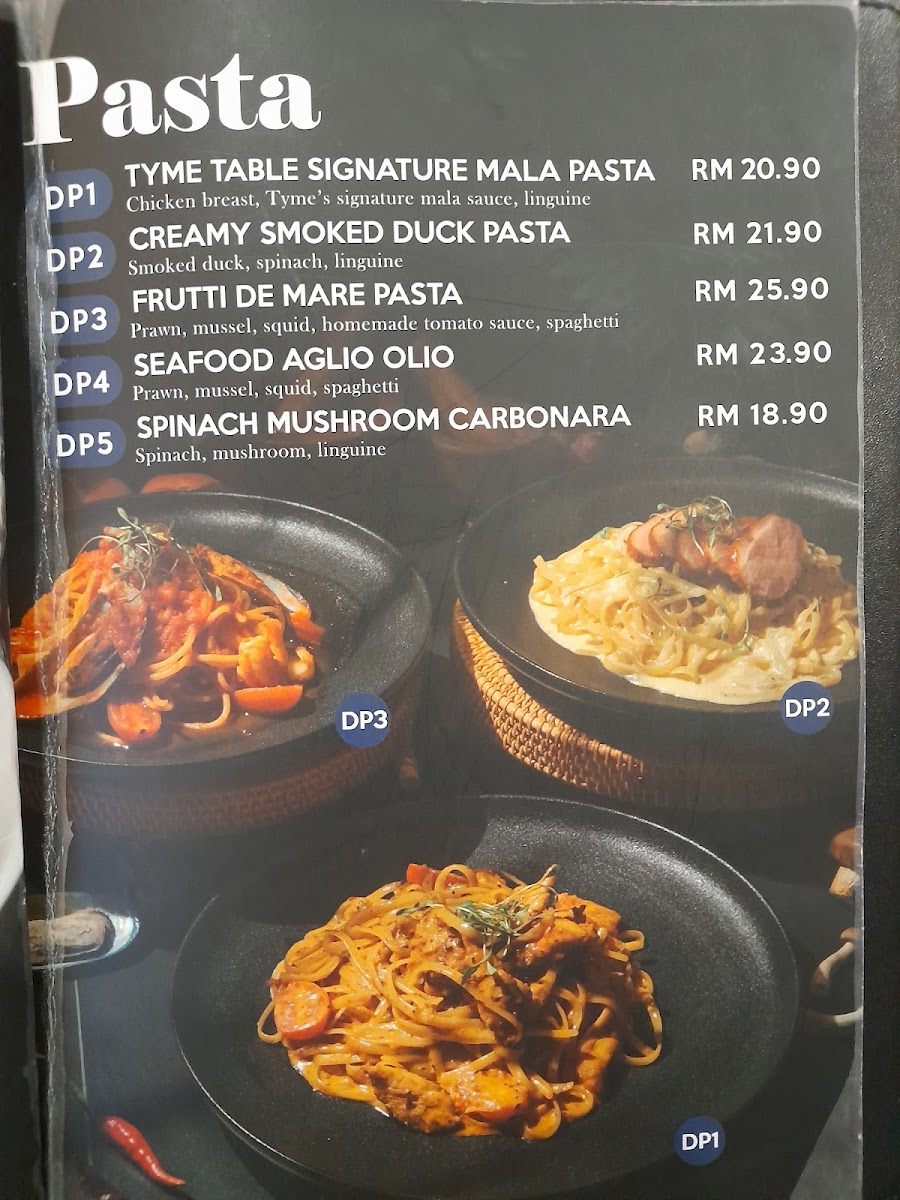 The Tyme Table Photo Menu 5