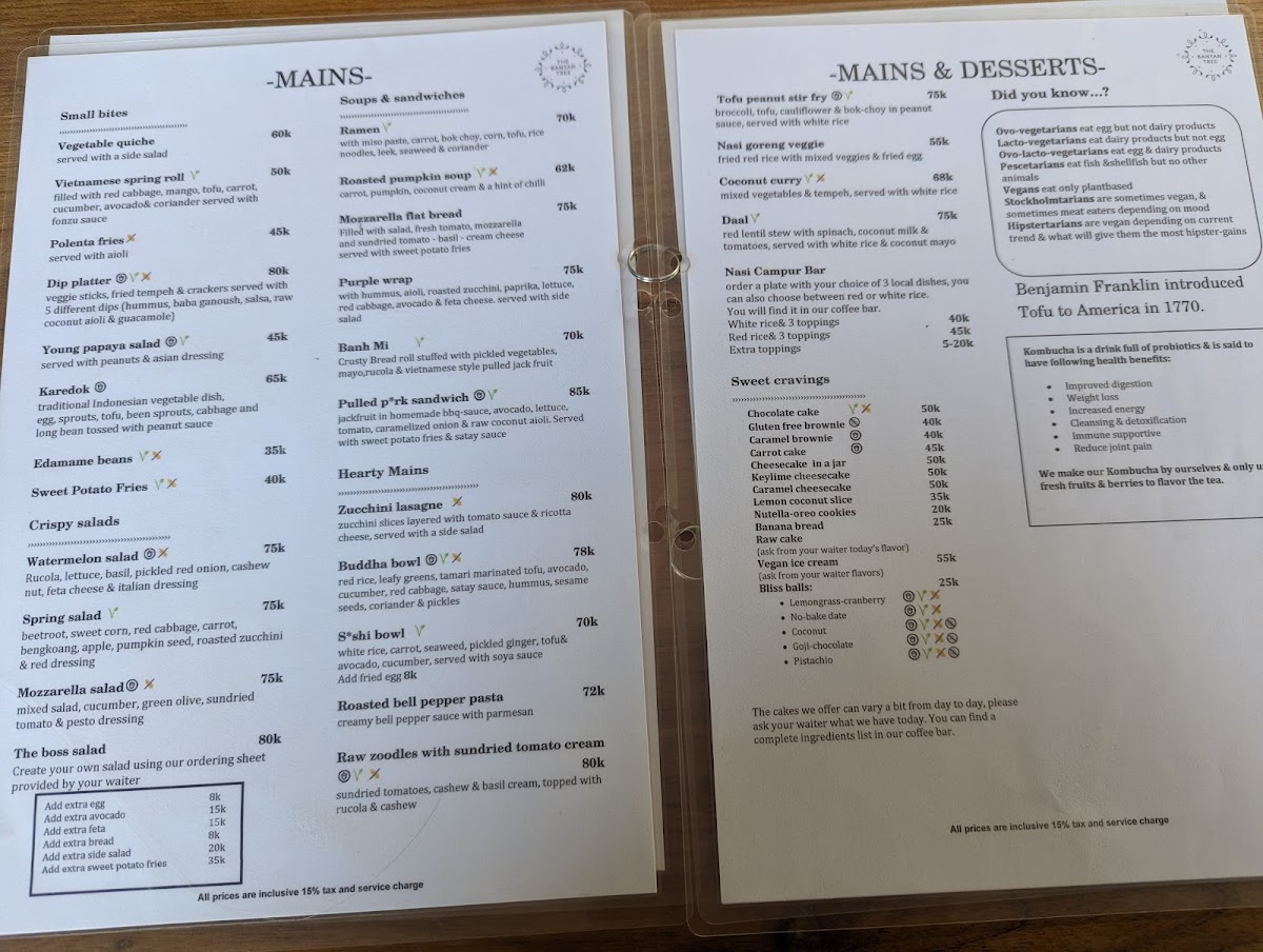 The Banyan Tree Photo Menu 7